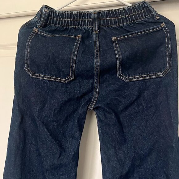 Old Navy High Rise Baggy Wide Leg Elastic Waist Jeans Size XL (12) - Picture 6 of 11